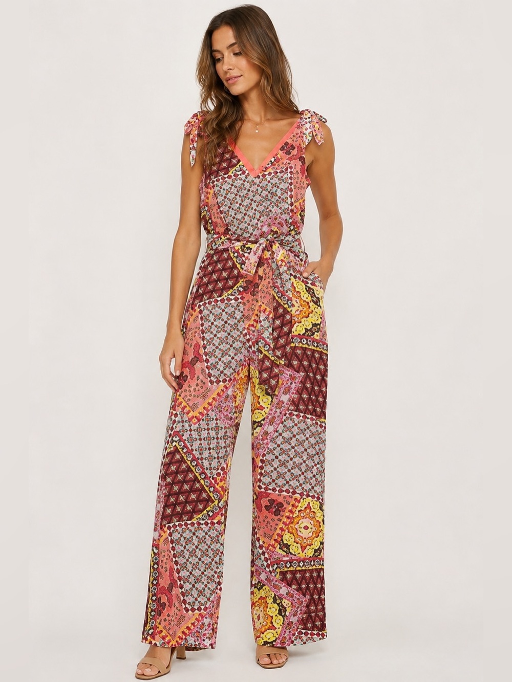 🆕 ANTHROPOLOGIE Mairi Abstract Print Jumpsuit | Size M | NWT